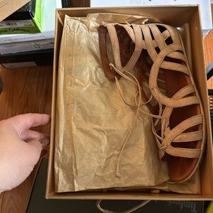 Worn sandals but still very comfortable